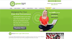Desktop Screenshot of greenlighttrafficschool.com